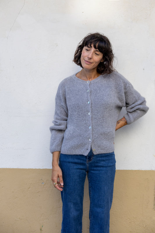 Chaqueta punto Oaia gris