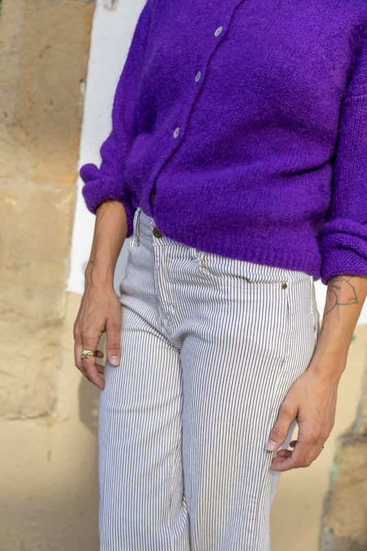 Chaqueta punto Oaia morado