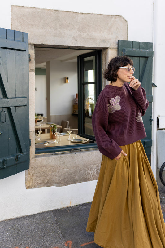 Falda Claudia oliva