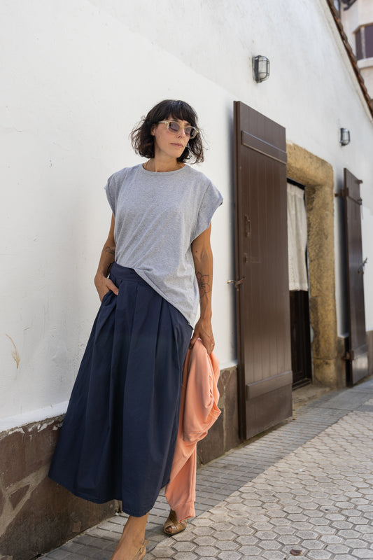 Camiseta algodón Daniela gris