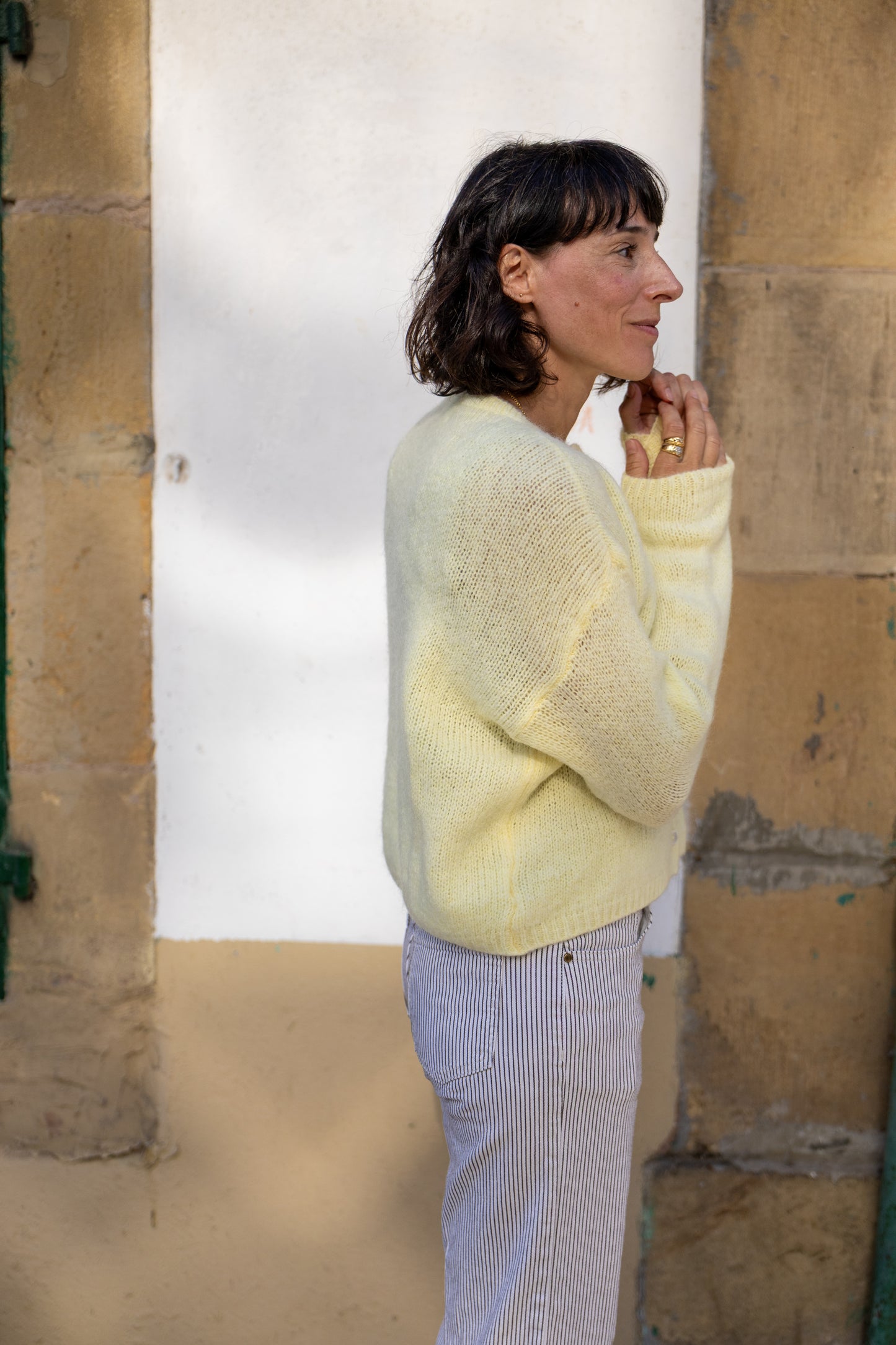 Chaqueta punto Oaia amarillo
