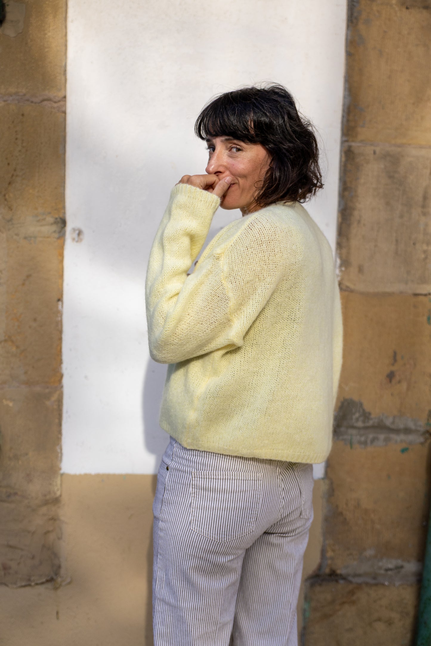 Chaqueta punto Oaia amarillo