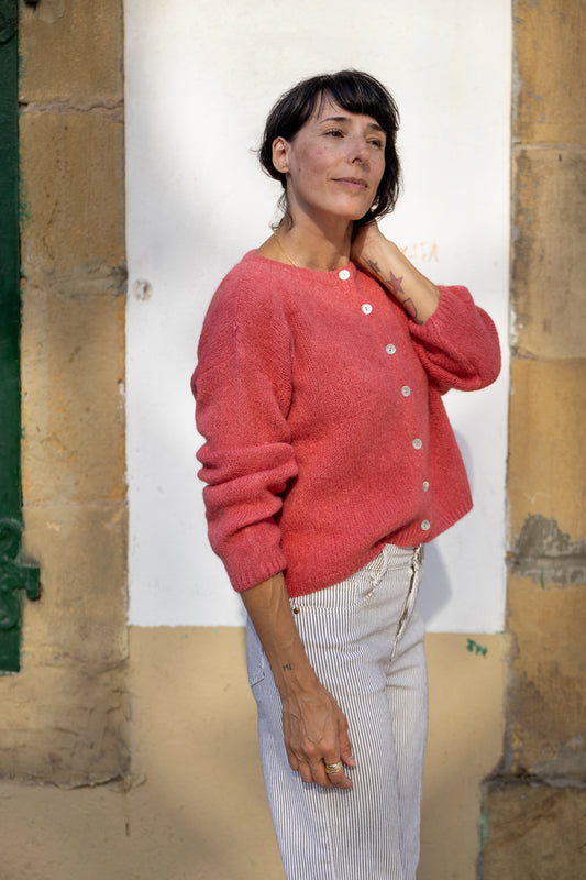 Chaqueta punto Oaia fresa