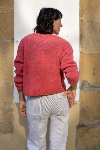 Chaqueta punto Oaia fresa