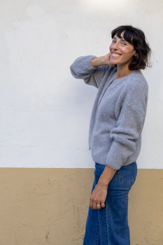 Chaqueta punto Oaia gris