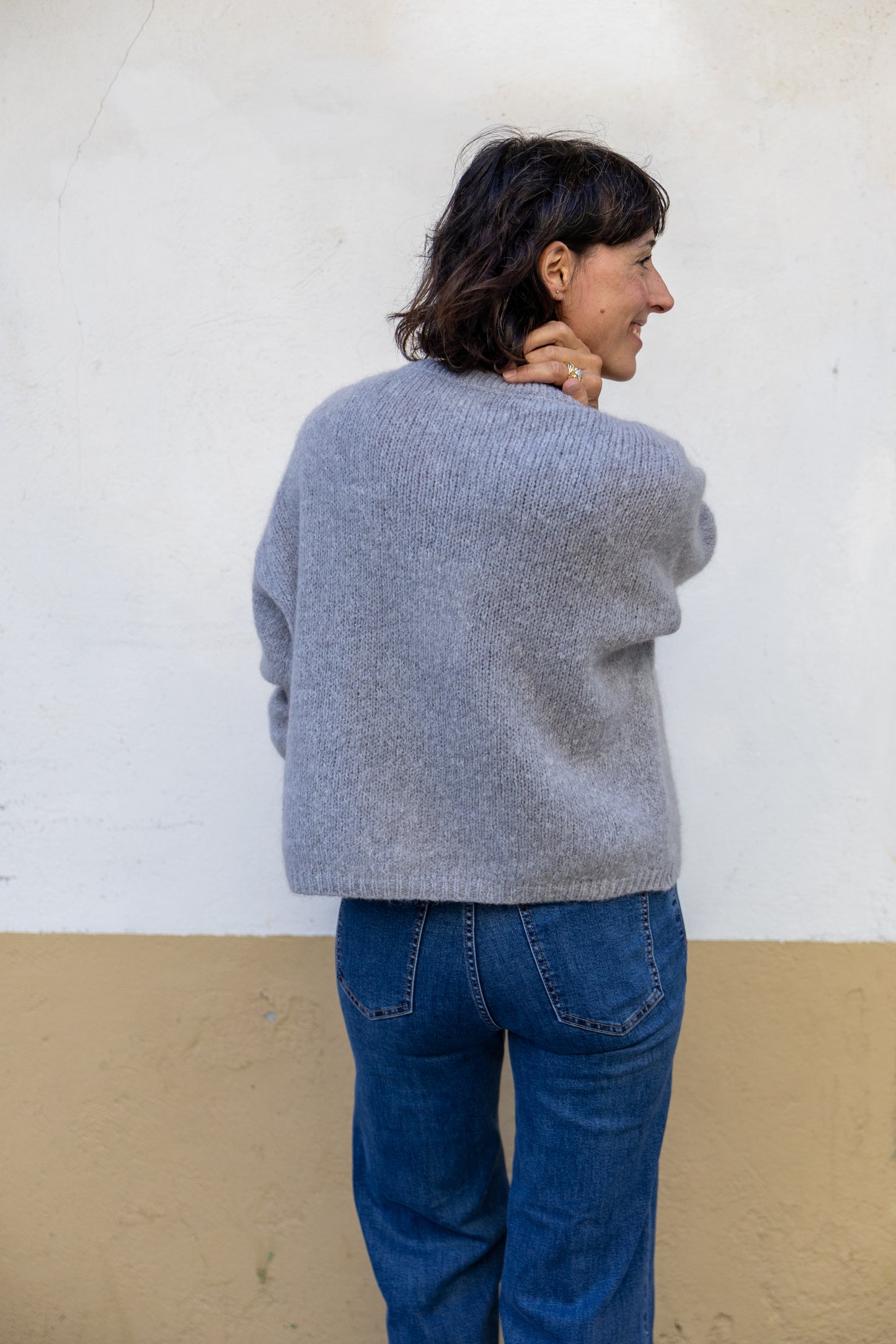 Chaqueta punto Oaia gris