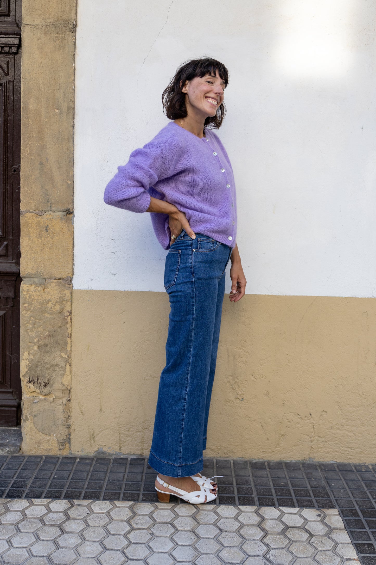 Chaqueta punto Oaia lila