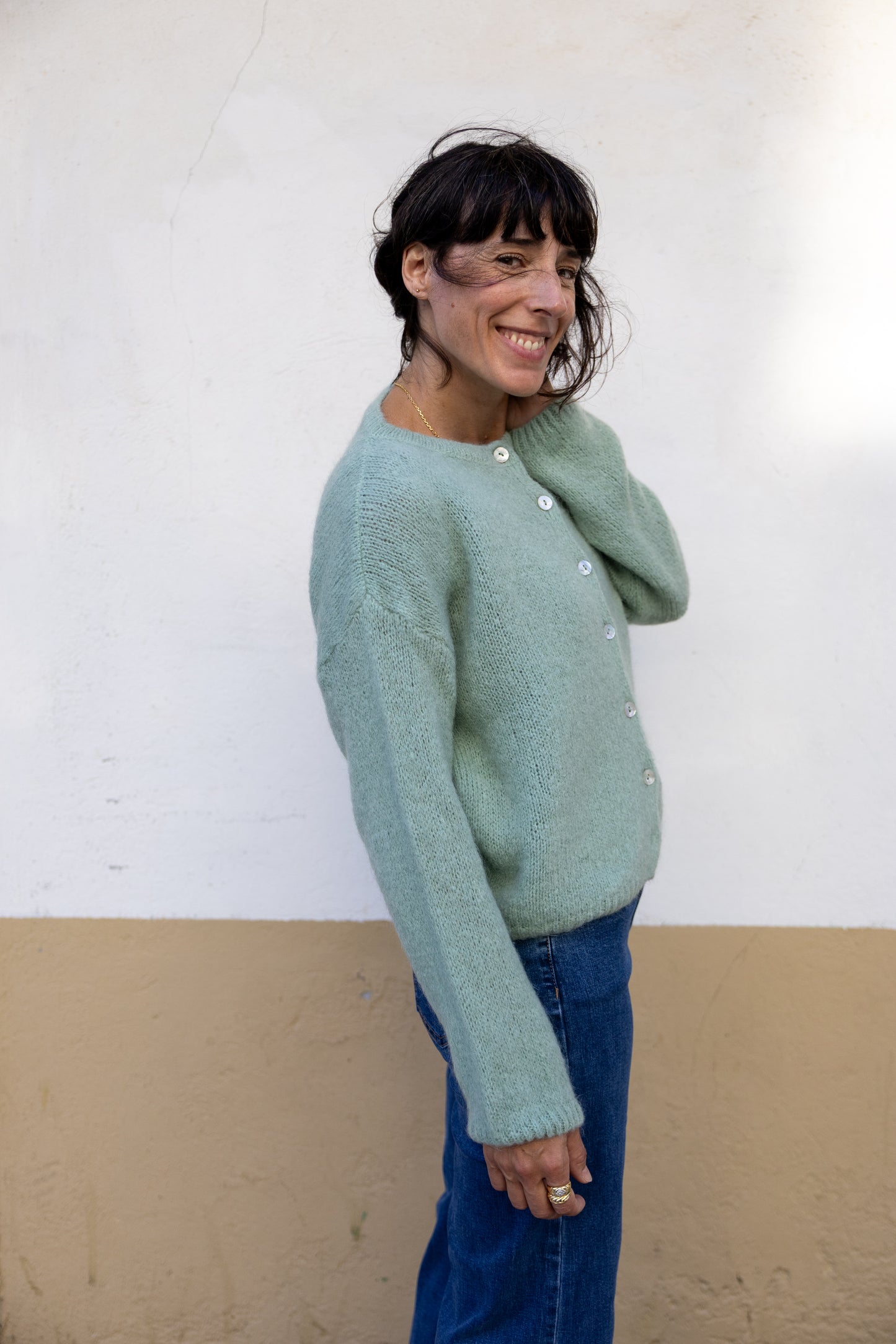 Chaqueta punto Oaia menta