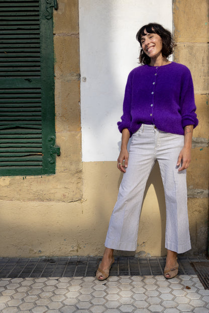 Chaqueta punto Oaia morado