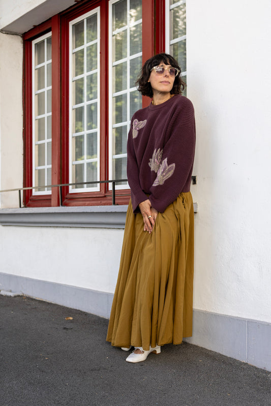 Falda Claudia oliva