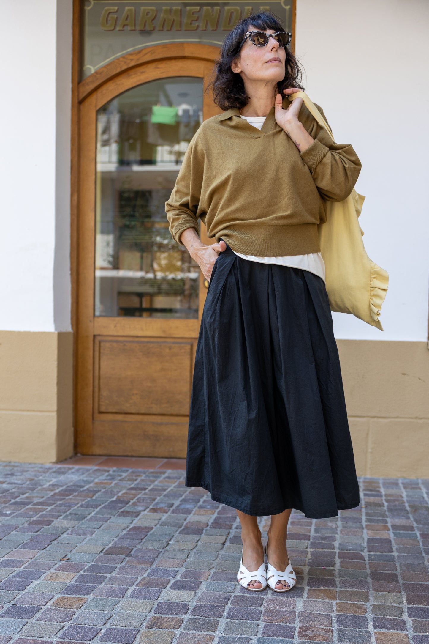 Falda midi Mila