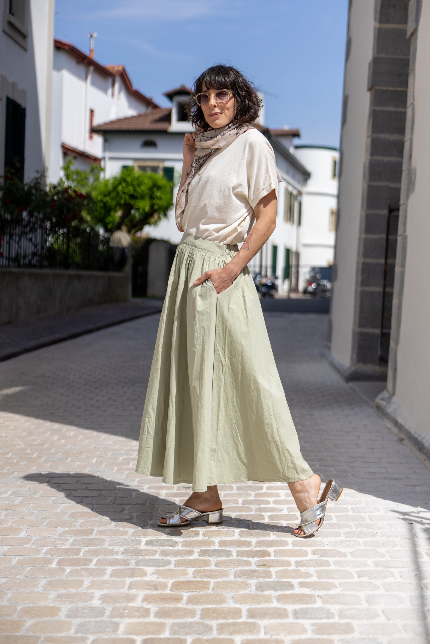 Falda algodón Pía