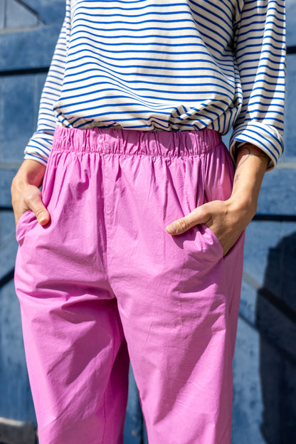 Pantalón algodón Petra fucsia