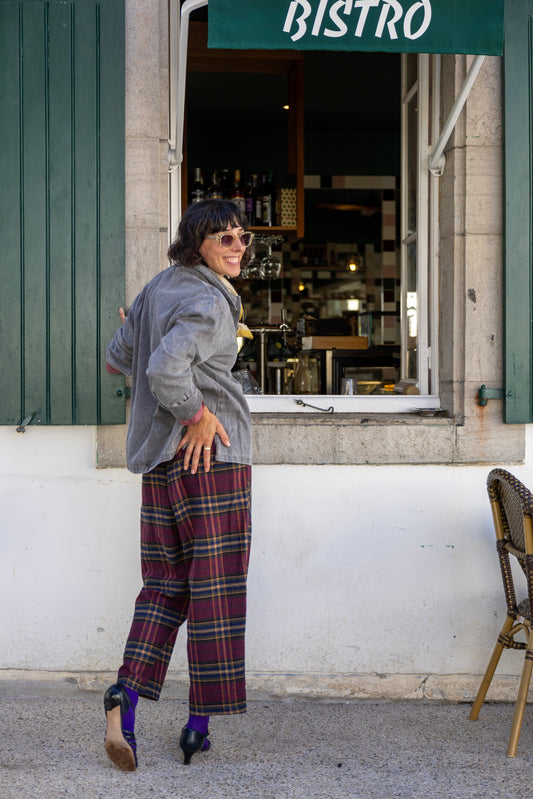 Pantalón Nico granate