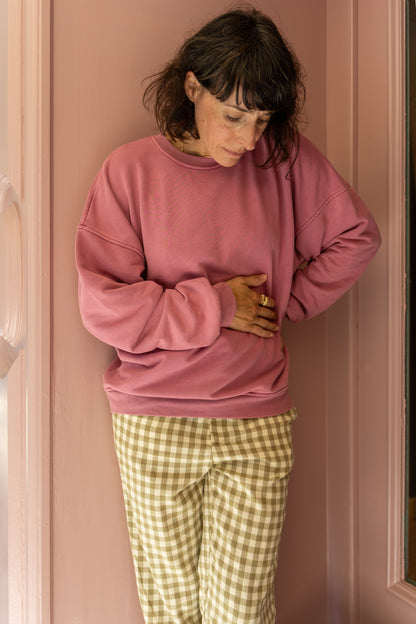 Sudadera holgada Eva fucsia