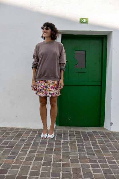 Sudadera holgada Eva marrón