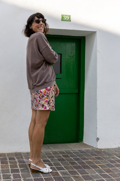 Sudadera holgada Eva marrón