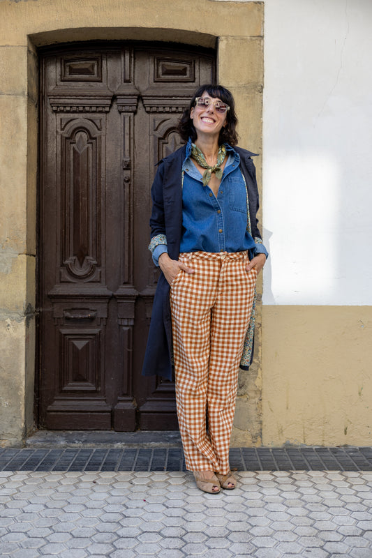 Trench algodón Sofía Azul